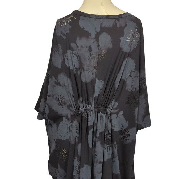 TOV Los Angeles Black Gray 42 sz 12 Dress Kaftan Maxi Boho Dress - Picture 7 of 16